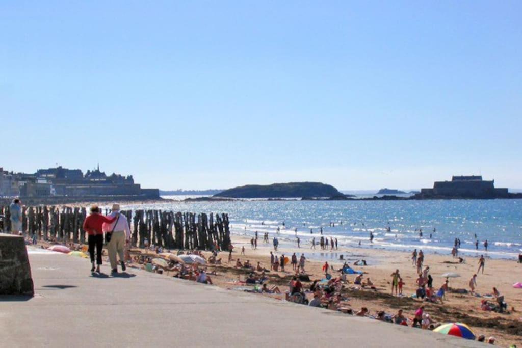St Malo Maison Avec Jardin Proche Gare Plage Intramuros Chien Admis Parking Gratuit Saint-Malo Extérieur photo